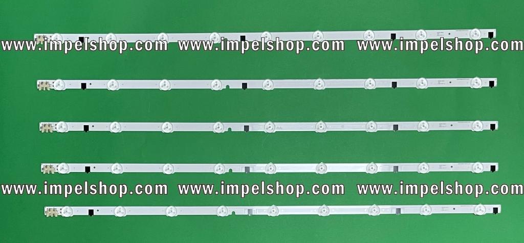 Led backlight strip for tv SAMSUNG 32" set 5pcs X D2GE-320SC0-R3 9LED (2013SVS32H , 2013SVS32F)  , 650MM ,  BN96-25300A , BN96-25299A ,