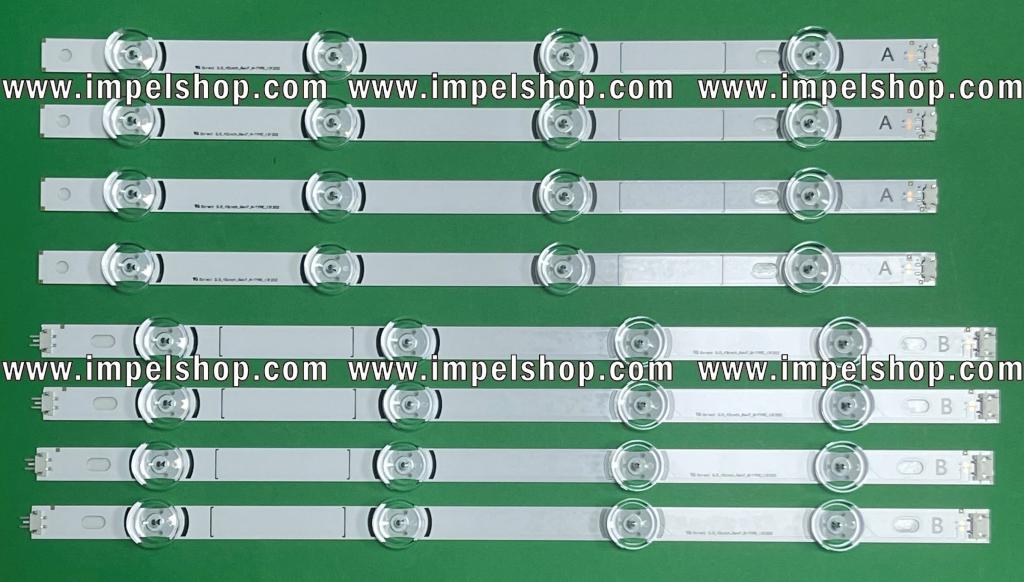 Led backlight strip for tv LG INNOTEK 42" set 8pcs ( DRT3.0 42" TYPE A X 4 & TYPE B X 4 ) ( AGF78402101 ) , 6916L-1709B - 6916L-1710B - 6916L-1957E - 6916L-1956E - 6916L-1956A - 6916L-1956A - 6916L-1910A , DRT 3.0 42" _A" TYPE REV01 - 42" DRT3.0 REV7 2 A-TYPE 1SB-0395 , DRT 3.0 42" _B" TYPE REV01 - 42" DRT3.0 REV7 2 B-TYPE 1SB-0396 ,