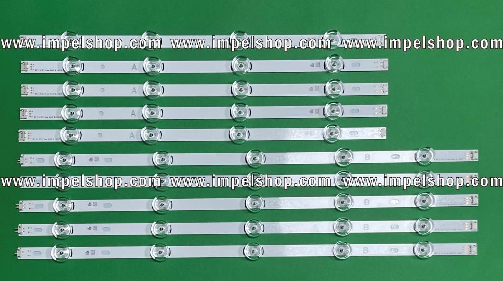 Led backlight strip for tv LG INNOTEK 50" set 10pcs ( TYPE DRT3.0 50" A X 5pcs & TYPE B X 5pcs ) ( AGF78401501 , AGF78401301 , AGF78401401 )