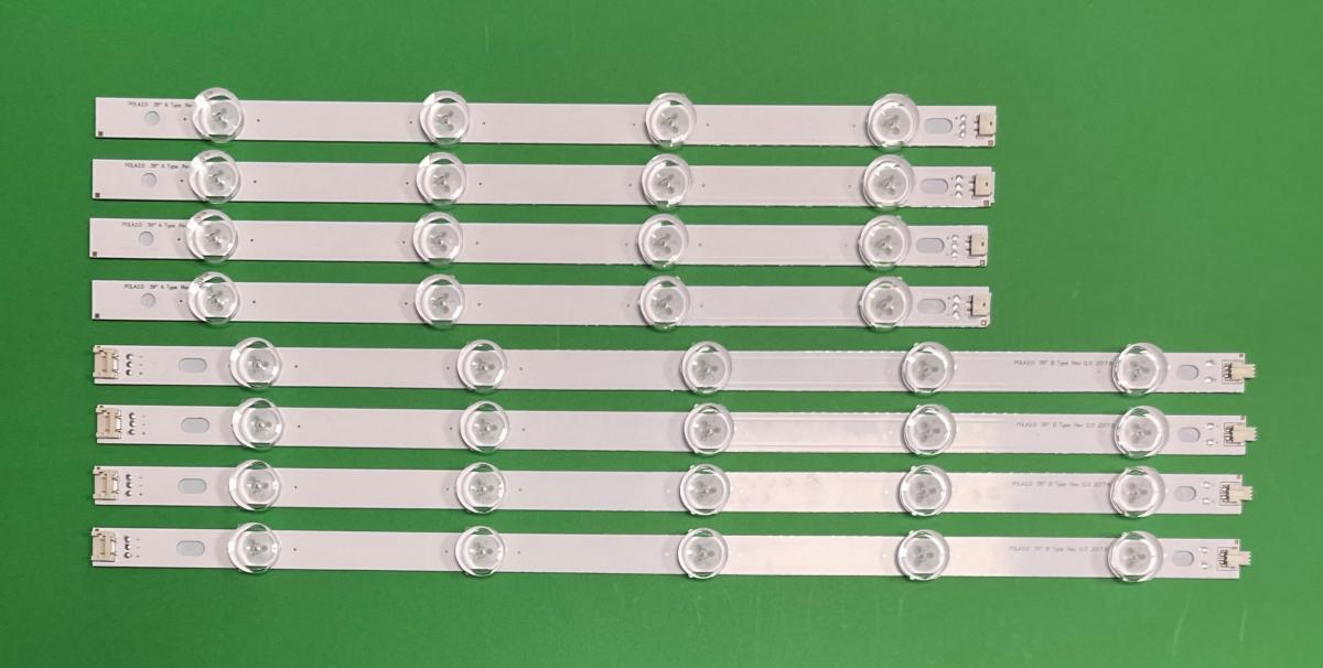 Led backlight strip for tv LG INNOTEK POLA2.0 39" set 8 pcs (TYPE A X 4 TYPE B X 4) (AGF78400401)