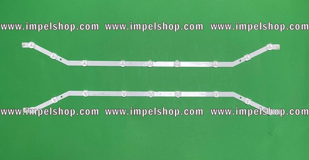 Led backlight strip for tv SAMSUNG 32" set 2pcs X D3GE-320SM0-R2 9LED   , BN96-28762A , BN96-27468A