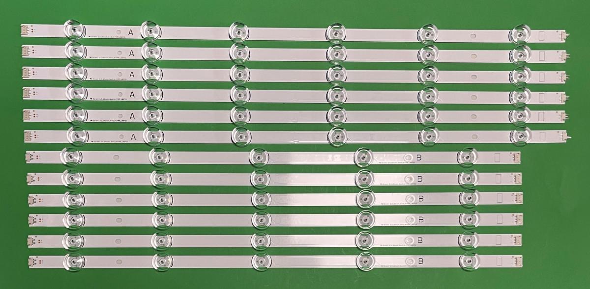 Led backlight strip for tv LG INNOTEK 60" set 12pcs (DRT3.0 60" TYPE A X 6pcs & TYPE B X 6pcs) (AGF78401801 , AGF78401901)
