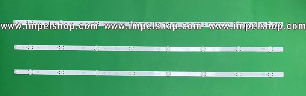 Led backlight strip for tv  LG 43" set 3pcs X UF64_UHD_A  / LG INNOTEK DIRECT 43 INCH UHD BAR 24EA TYPE REV 0.4 , 8LED , 3V ,  850MM ,  AGF79044301 , AGF79099701 , AGF79044601 , AGF79046802 ,