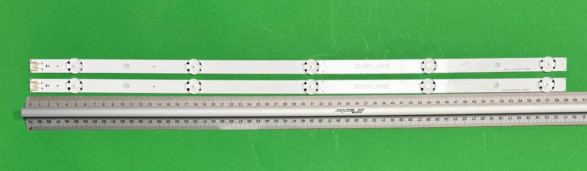 Led backlight strip for tv  LG 32" set 2pcs X 32LF51_HD  ,  CSP_32inch_HD_REV00  ,  AGF79046301 , AGF79046301 , AGF79046701 , AGF79082601
