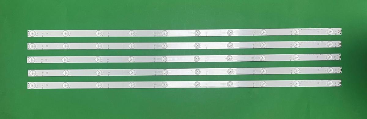 Led backlight strip for tv PHILIPS  43" set   5pcs X GJ-2K15-430-D510-17.8MM-V4 (Pitch 88.5mm) (50LED) GJ-2K16-430-D510-V4 , LENGTH : 840mm, PHILIPS PART NUMBER : 996598003618