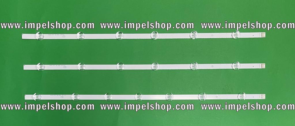 Led backlight strip for tv LG INNOTEK POLA2.0 32" set 3 pcs (TYPE A X 2pcs TYPE B X 1pcs) ( AGF78399401 )