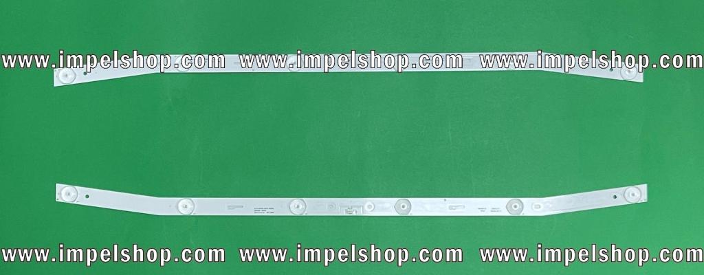 Led backlight strip for tv AKAI 32" set 2pcs X JS-D-JP3220-061EC E32F2000 MCPCB AKTV3222/AKTV3212/AKTV3216   6LED