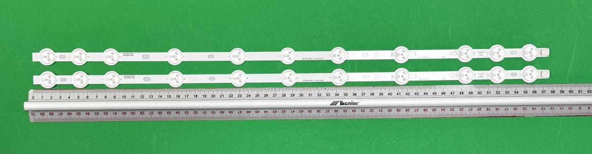 Led backlight strip for tv VESTEL 32" set 2pcs X 32inch REV0.2 , 32" , 11LED , LENGTH 575mm, WIDTH 12mm , JL.D320B1235-078CS-C , 17DLB32NER1 , SVV315A38 ,