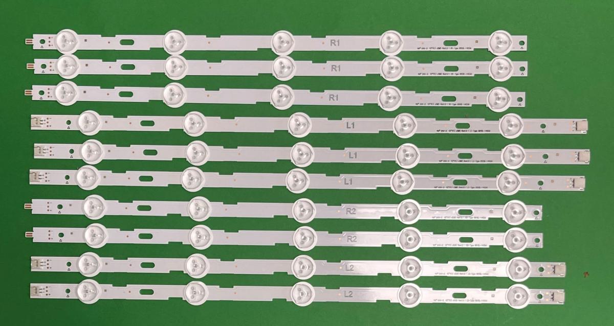 Led backlight strip for tv LG 42" set 10pcs ( R1 X 3pcs , R2 X 2pcs , L1 X 3pcs , L2 X 2pcs)  (AGF78379401) (6916L-1402A , 6916L-1403A , 6916L-1404A , 6916L-1405A)