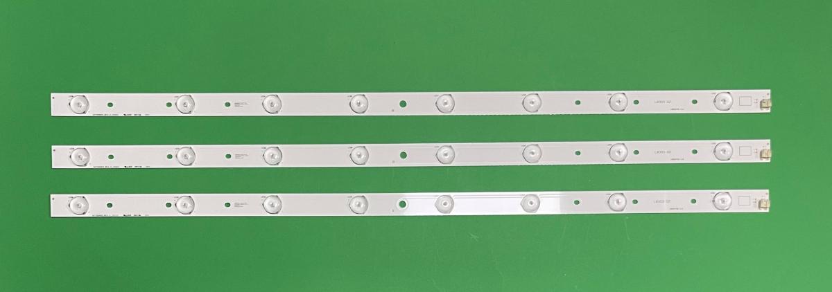 Led backlight strip for tv TOSHIBA 32" set 3pcs X  SVT320AE9_REV1.0_121012   8 LED , 627MM X 20MM