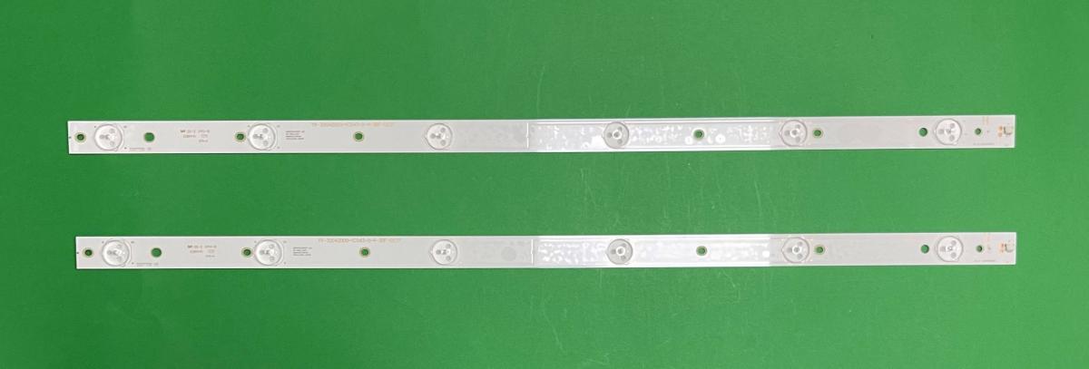 Led backlight strip for tv PHILIPS 32" set 2pcs X 320TT09 V6 , 6LED , LENGTH 575MM , 6V ,