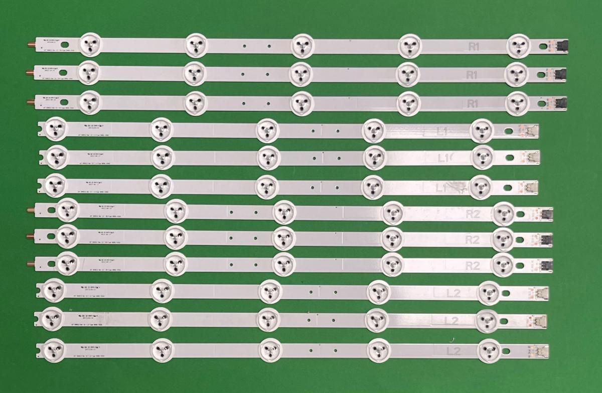 Led backlight strip for tv LG 42" set 12pcs (6916L-1121A R1 X 3pcs , 6916L-1120A L1 X 3pcs , 6916L-1122A L2 X 3pcs , 6916L-1123A R2 X 3pcs )