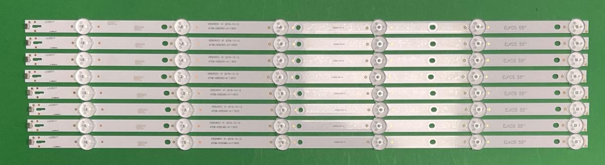 Led backlight strip for tv PHILIPS  55" set   8 pcs X 4708-K550WD-A1113N01  (48LED) , LENGTH : 545MM