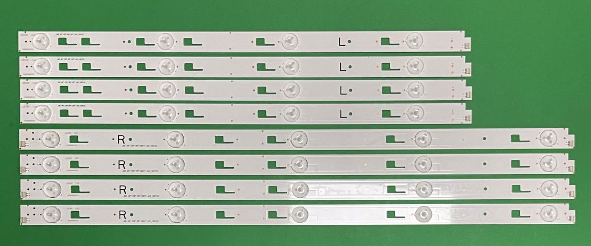 Led backlight strip for tv SONY 49" set (8pcs) 49" CSP DRT RIGHT V02_160122  X 4pcs , 49" CSP DRT LEFT V02_160122  X 4pcs SVY490A23