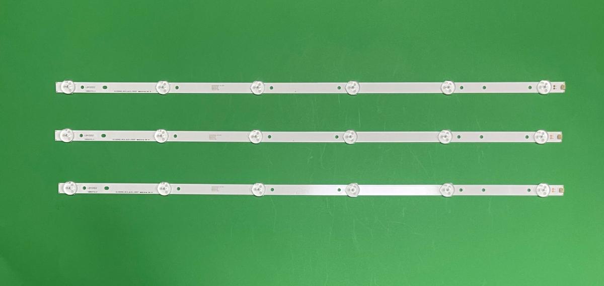 Led backlight strip for tv PANASONIC / TELEFUNKEN 32" set   3pcs X SVJ320AG2_REV2_6LED_130307 / SVJ320AK3 SVJ320AL1 LB-C320X14-E11-L-G1-SE / LBM320X13-E1-A-G1-Se2