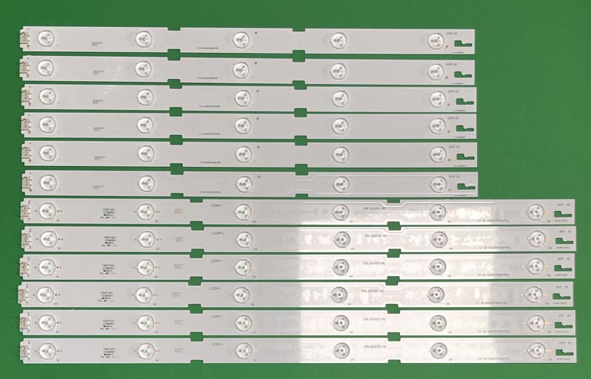 Led backlight strip for tv BEKO  49" set (12pcs) ,  IC-B-HWCR49D640L x 6pcs , IC-B-HWCR49D640R X 6pcs , SAMSUNG 2015ARC490_3228_L06_REV1.0_150717_LM41-00176A , LM41-00177A & LM41-00176A