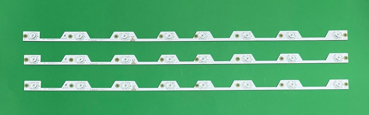 Led backlight strip for tv TCL 40" set 3pcs X 40HR330M08A5 V0 , 4C-LB4008-HR4 ,  8LED / 6V  DŁUGOŚĆ : 720MM