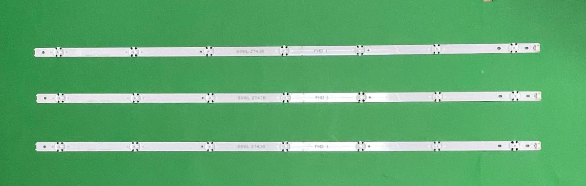 Led backlight strip for tv  LG 43"   set 3pcs X 43" V16.5 ART3 2743 Rev0.1  6916L-2743A , AGF78538801 , AGF79103401