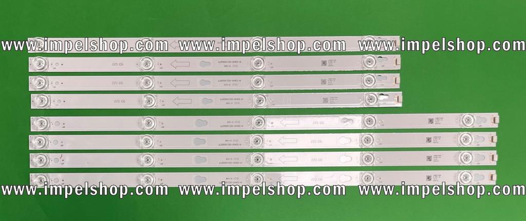 Led backlight strip for tv TCL 55" set 8pcs , 4pcs X   TOT_55D2900 4x4+4x5 3030C d6t-2d1 A 4S1P REV.V2 YHA-4C-LB5504-YH07J 030218-GS7XFP & 4pcs X TOT_55D2900 4x4+4x5 3030C d6t-2d1 B 5S1P REV.V2 YHA-4C-LB5505-YH07J 030218-GS7XFP, JL.D55051330-004ES-M JL.D55041330-004ES-M , 4C-LB550T-HR7 , 55D2900 ,