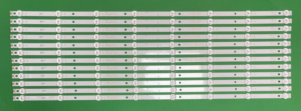 Led backlight strip for tv PANASONIC 65" set    12 pcs  X  K650WDA2 4708-K65WD8-A1213K01  , 8LED/3V , LENGHT : 699MM