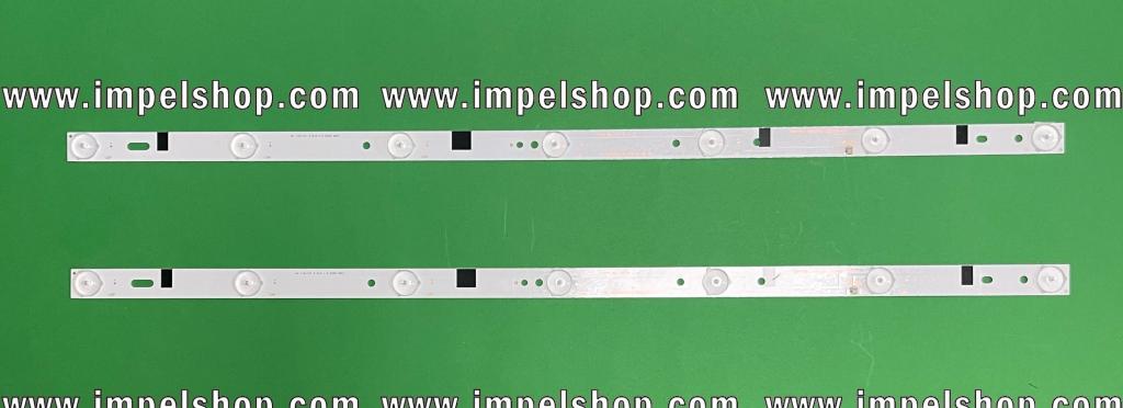 Led backlight strip for tv MANTA / SKYMASTER 32" set  2pcs X HL-00320A28-0701S-05 A3  , ZDCX32D07-ZC14FG-05 , MS-L0858 V2 110-113 3.1-3.2 h 6034 ,  7LED , 3V , 596MM