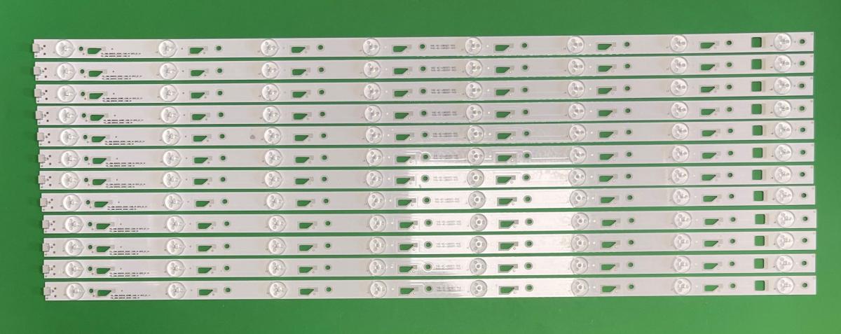 Led backlight strip for tv TCL 65" set 12 pcs X   TCL_ODM_650d30_3030C_12X8 V4 V2 65HR331M08A0 , 8LED , 6V , LENGTH : 699MM