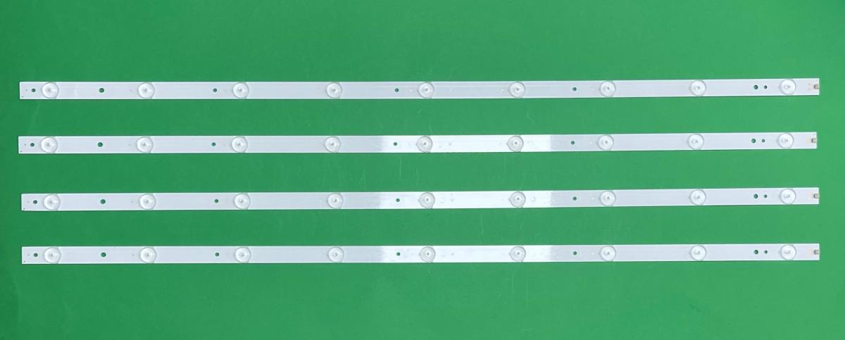 Led backlight strip for tv PHILIPS / SONY 40" set 4pcs X LB-F3528-GJ40409-H G LB-PF3528-GJD2P5C404X9-B , GJ-DLEDII P5-400-D409-V7 , LB40013 V0 04 , 9LED