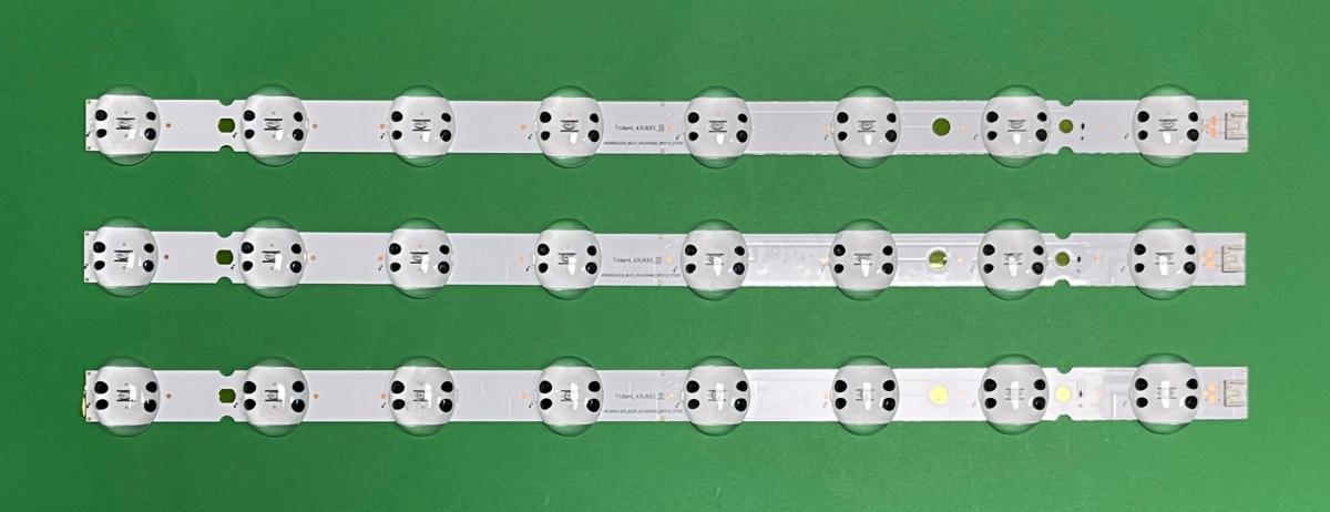 Led backlight strip for tv LG 43" set 3pcs X   SSC_43UK65(LGD)_8LED_SVL430A62   SSC_Trident_43UK65  , AGM76191801