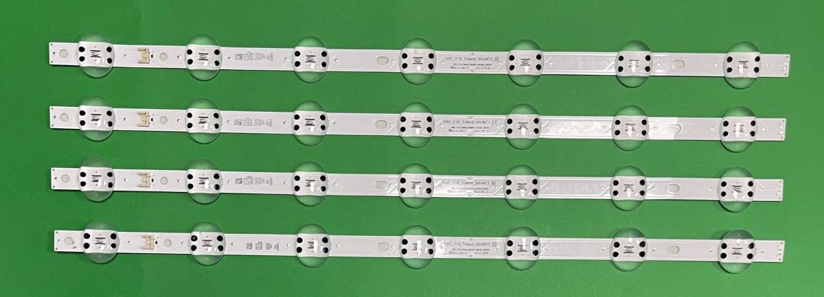 Led backlight strip for tv LG 50" set  4pcs X  SSC_Y19_Trident_50UM73  LEDAZ_Y20_Trident_50UN73 , AGM76891003 , AGM76911901 , EAV64793901 , EAV64816501, EAV64592201 , 7LED , 6V, 520mm ,
