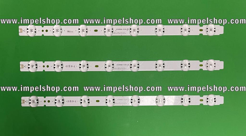Led backlight strip for tv LG 50" set    HC500DQN-VCUR/L  LED SSC _50UK63/65  X 3pcs , AGM76150301 , AGM76911901 ,