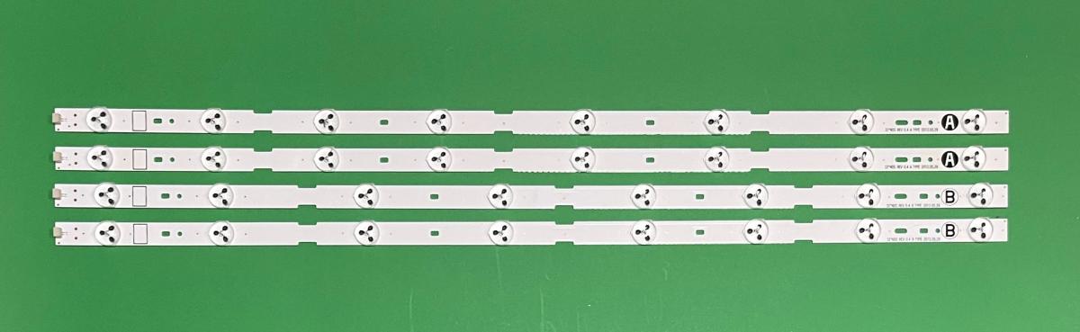 Led backlight strip for tv LG / SONY 32" set 4pcs  ,  2pcs X LG Innotek 32"NDS REV 0.4 A TYPE  8 LED  &  2pcs X LG Innotek 32"NDS REV 0.4 B TYPE   8LED