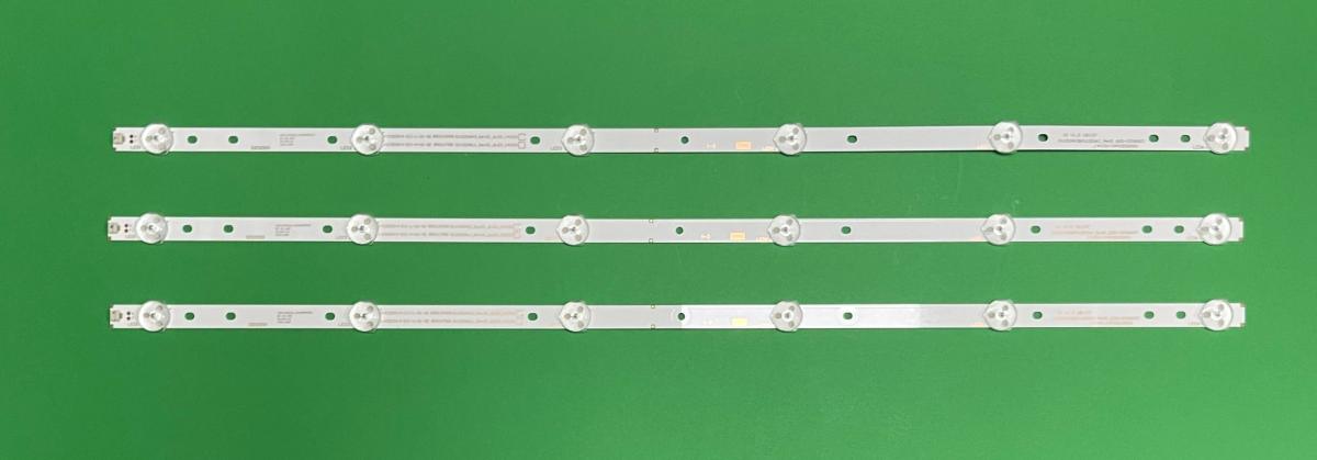 Led backlight strip for tv CHANGHONG 32" set  3pcs X SVJ320AK3_Rev01_6LED_141031 / SVJ320AL1 / SVJ320AG2 , LB-C320X14-E11-L-G1-SE , LENGTH : 561MM , VOLTAGE : 3V