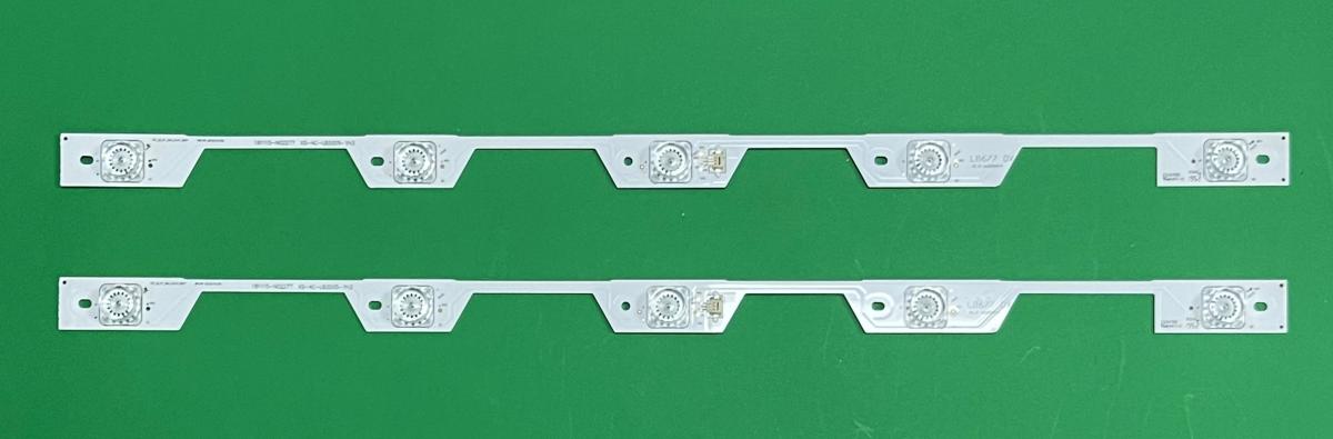 Led backlight strip for tv TCL 32" set 2pcs X TOT_32_P1_2X5_2121C_5S1P REV.V5   YHE-4C-LB3205-YH3 , 5LED , VOLTAGE : 6V , LENGTH : 510MM