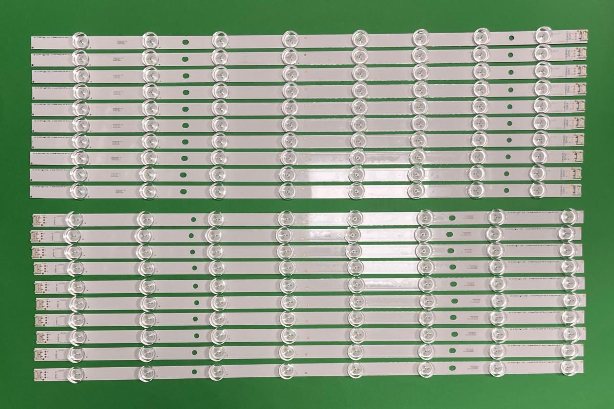 Led backlight strip for tv LG INNOTEK POLA2.0  60" set 20pcs ( TYPE R X 10pcs , TYPE L X 10pcs ) , ( AGF78183201 ) ,