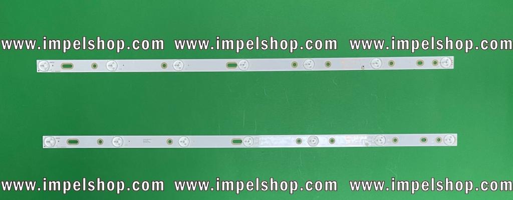 Led backlight strip for tv CHANGHONG / MANTA 32" set  2pcs X MS-L1225 V2 2017-01-03 , 7LED , VOLTAGE  : 3V , LENGTH : 598MM