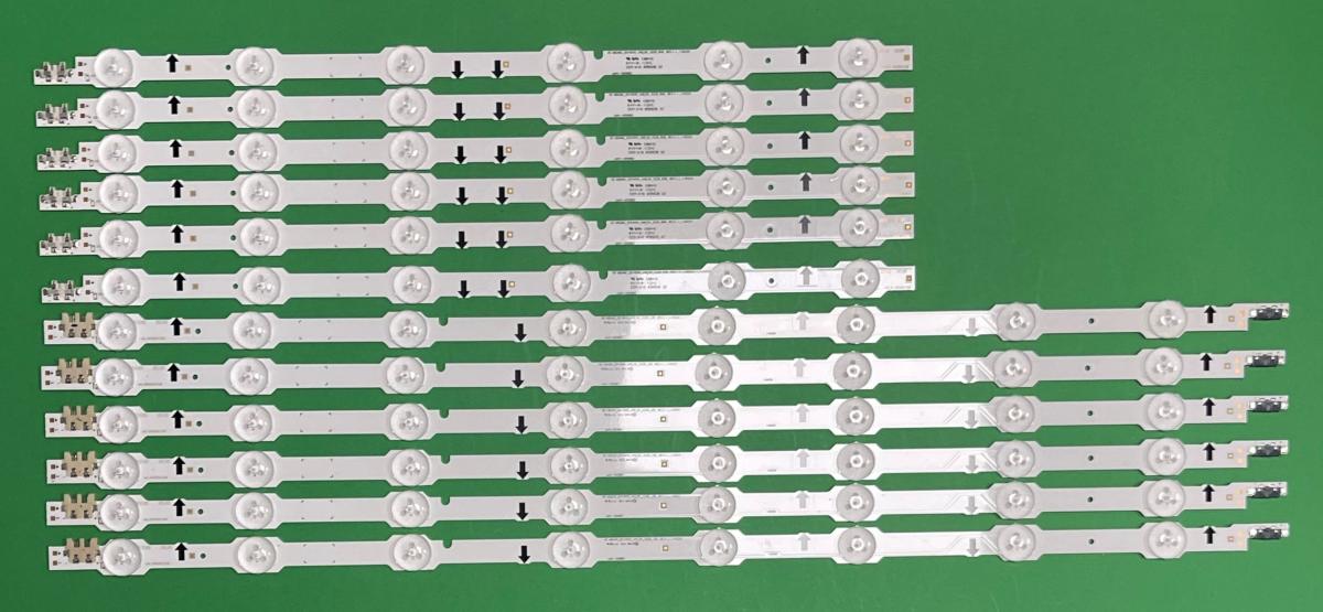 Led backlight strip for tv  SAMSUNG 50" set DUGE-500DCA-R3   8LED , 2014SVS-UHD-50-3228-L08-REV1.1 LM41-00088Y   X  6SZT  &  DUGE-500DCB-R3    6LED , 2014SVS-UHD-50-3228-R06-REV1.1  LM41-00088Z  X 6SZT   , BN96-32178A & BN96-32179A
