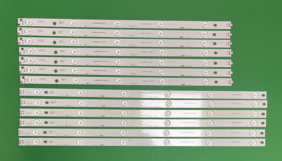 Led backlight strip for tv HITACHI / CHANGHONG / SUNNY 55" set  12pcs , 6pcs X KHP-200681A/LB55061/55D3000/D2000   6LED & 6pcs X KHP-200682A/LB55061/55D3000/D2000   5LED