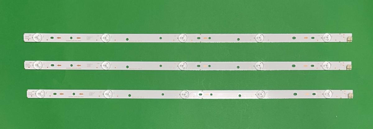 Led backlight strip for tv HISENSE 32" set 3pcs X SV0320AK4_Rev09_5LED_150310 , LENGTH : 587MM , 3V, 5LED ,