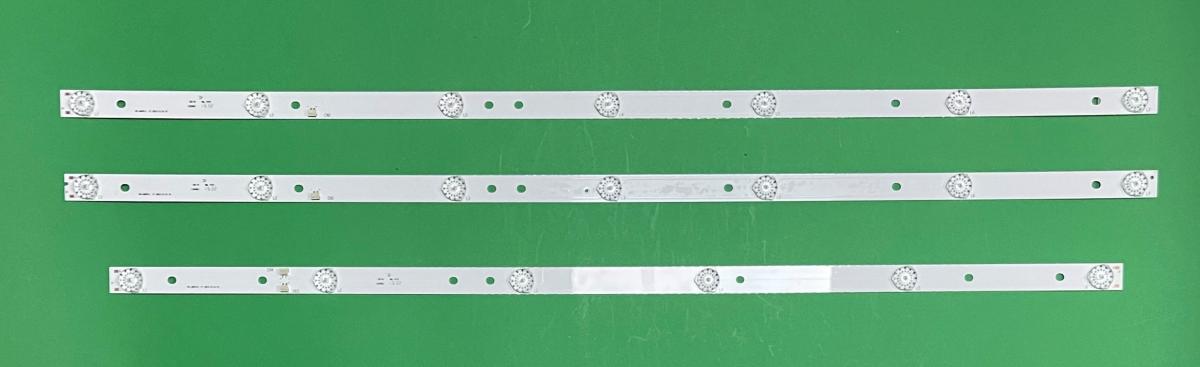 Led backlight strip for tv TCL 39" set 3pcs  ,  2pcs X  JS-D-JP3920-071EC(51230) , 7LED , 731MM  &  1pcs X JS-D-JP3920-061EC(51230) , 6LED , 685MM