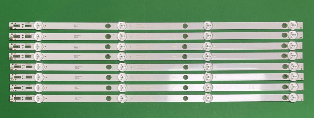 Led backlight strip for tv PHILIPS  49" set  8pcs X K490WDC1 A4 / 4708-K49WDC-A4113N01 , 4LED , 477MM , 6V ,