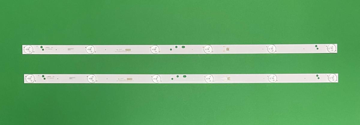 Led backlight strip for tv CHANGHONG / HAIER 32" set 2pcs X CRH-K32K6003030T02066CJ-Rev1.5 W , 6LED , VOLTAGE : 3V , LENGTH : 580MM