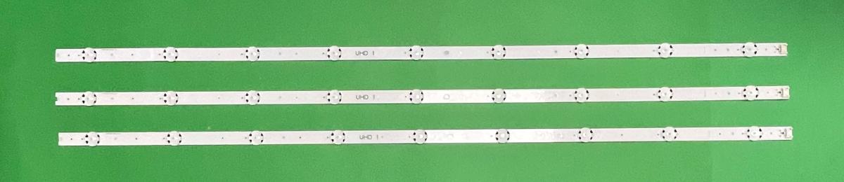 Led backlight strip for tv LG 43" set 3pcs X   6916L-2563A , 43" V16 ART3 2563 , UHD 1 , 9LED , 840MM ,