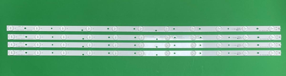 Led backlight strip for tv HAIER / SANYO 40" set 4pcs X 3BL-T8104102-003B/004B  HK40D11-ZC14A-01 , HKC 40K7A HK395WLEDM-CHA1H ,11LED , 3V , DŁUGOŚĆ : 808MM