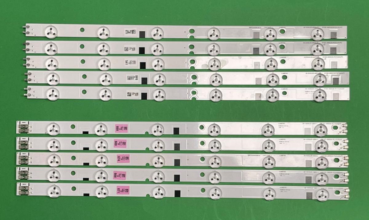 Led backlight strip for tv  SAMSUNG 39" set   D1GE-390SCA-R1  6LED , 39-3535LED-60EA-L  X  5pcs  &  D1GE-390SCB-R1  6LED , 39-3535LED-60EA-R  X 5pcs