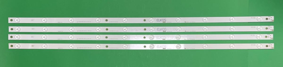 Led backlight strip for tv HITACHI 43" set 4pcs X LB43006 / LB-C430F14-E1-A-G2-DL1 , 10LED