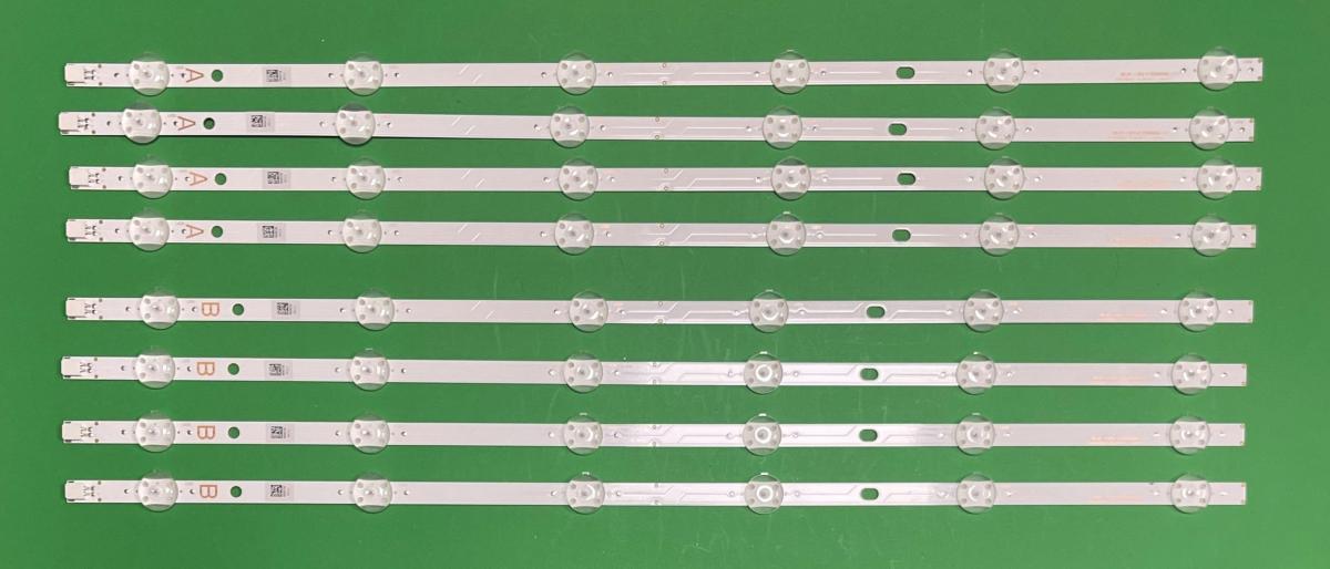 Led backlight strip for tv HITACHI 50" set , 4pcs X  SVV500A81_A_Rev00_170717  & 4pcs X SVV500A81_B_Rev00_170717