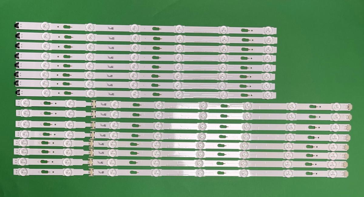 Led backlight strip for tv  SAMSUNG 65" set V5DU-650DCA-R1 , BN96-34807A / BN96-39665A X 8pcs  & V5DU-650DCB-R1 , BN96-34808A / BN96-39666A X 8pcs ,  BN96-39667A / BN96-39668A , LM41-00121F & LM41-00121E S_5U75_65_FL_R6_REV1.4_150514_LM41-00121E V5DU-650DCB-R1 & S_5U75_65_FL_L8_REV1.4_150514_LM41-00121E V5DU-650DCA-R1 ,