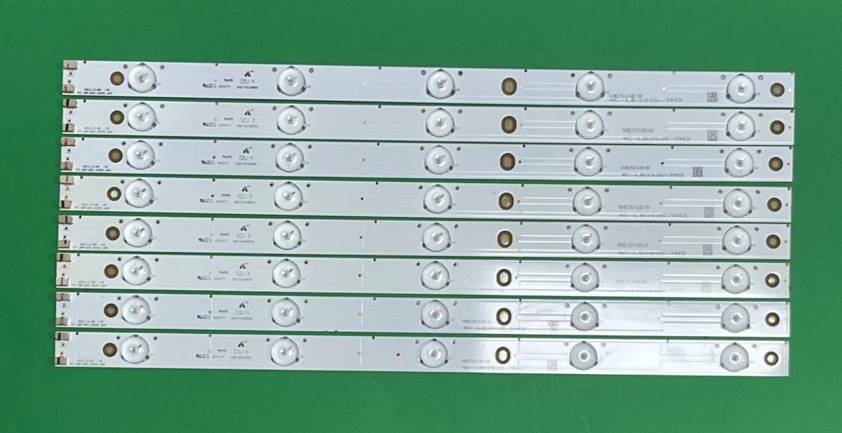 Led backlight strip for tv TCL 39" set 8pcs X TMT-39F1600-3030C-8X5 4C-LB3905-YH3