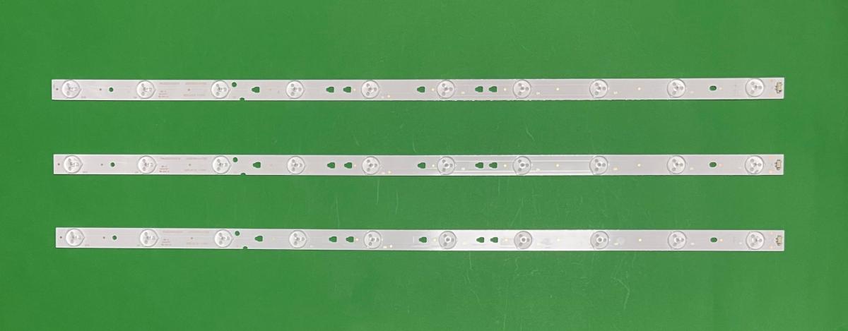 Led backlight strip for tv HAIER / PHILIPS / SANYO 32" set 3pcs X LED315D10-ZC14-07, LED315D10-07(B) , 10LED 635MM