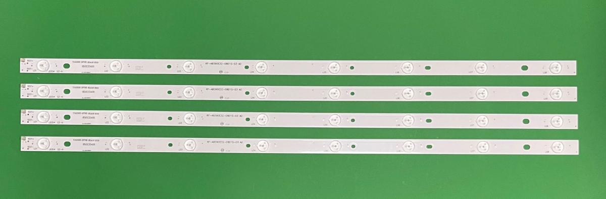 Led backlight strip for tv CHANGHONG 39" set  4pcs X  RF-AB390E32-0801S-03 AO , C390X15-E4, TJ103H5 197H5 ,  8LED , LENGTH : 745MM